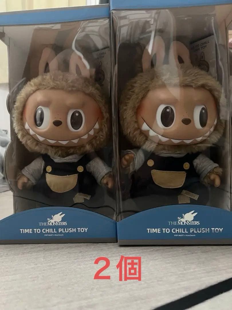 正規品 POP MART LABUBU TIME TO CHILLぬいぐるみ２個