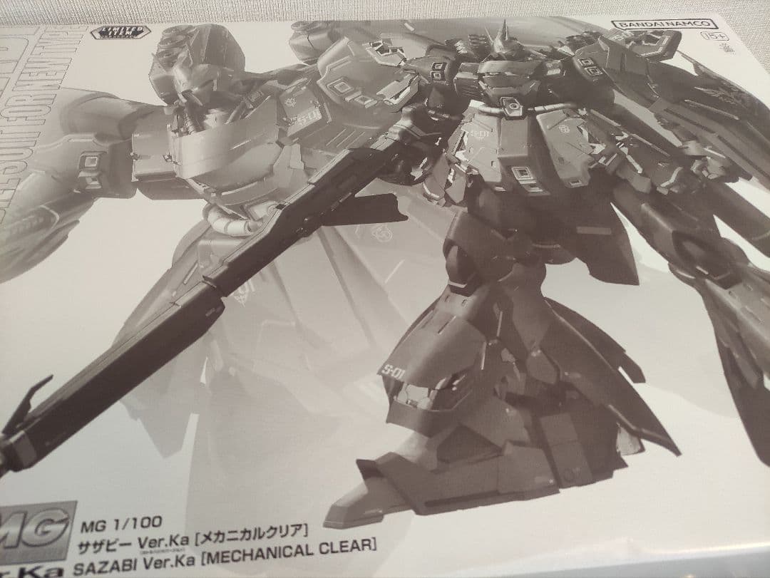 4点 MG 1/100 サザビーと νガンダムVer.Ka [メカニカルクリア]