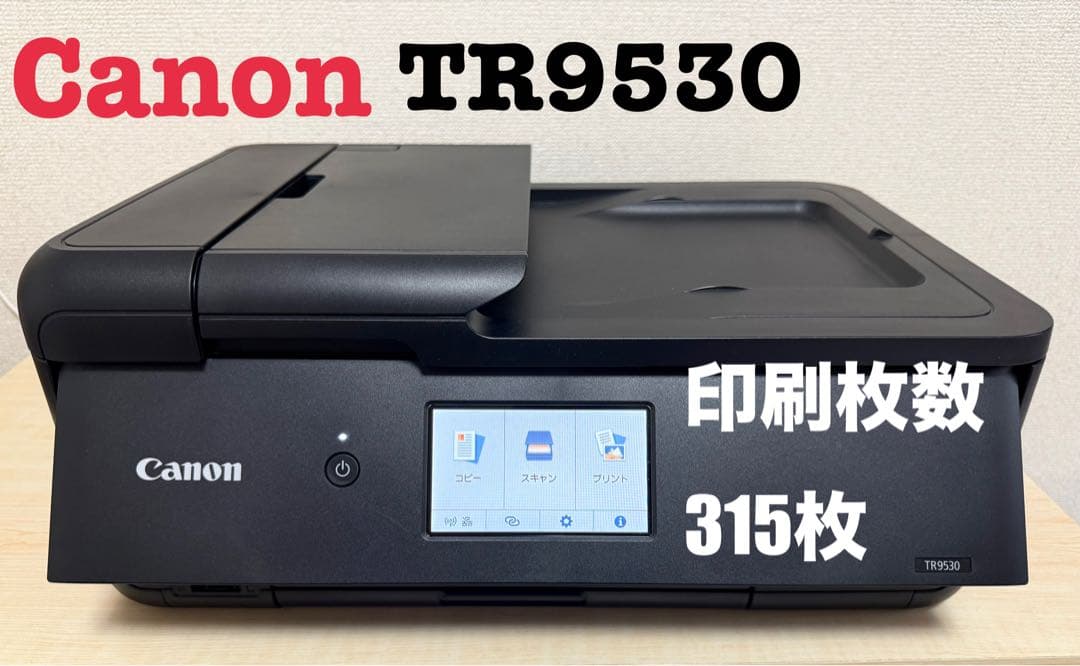 【極美品】印刷350枚 Canon TR9530 プリンター　ブラック A3