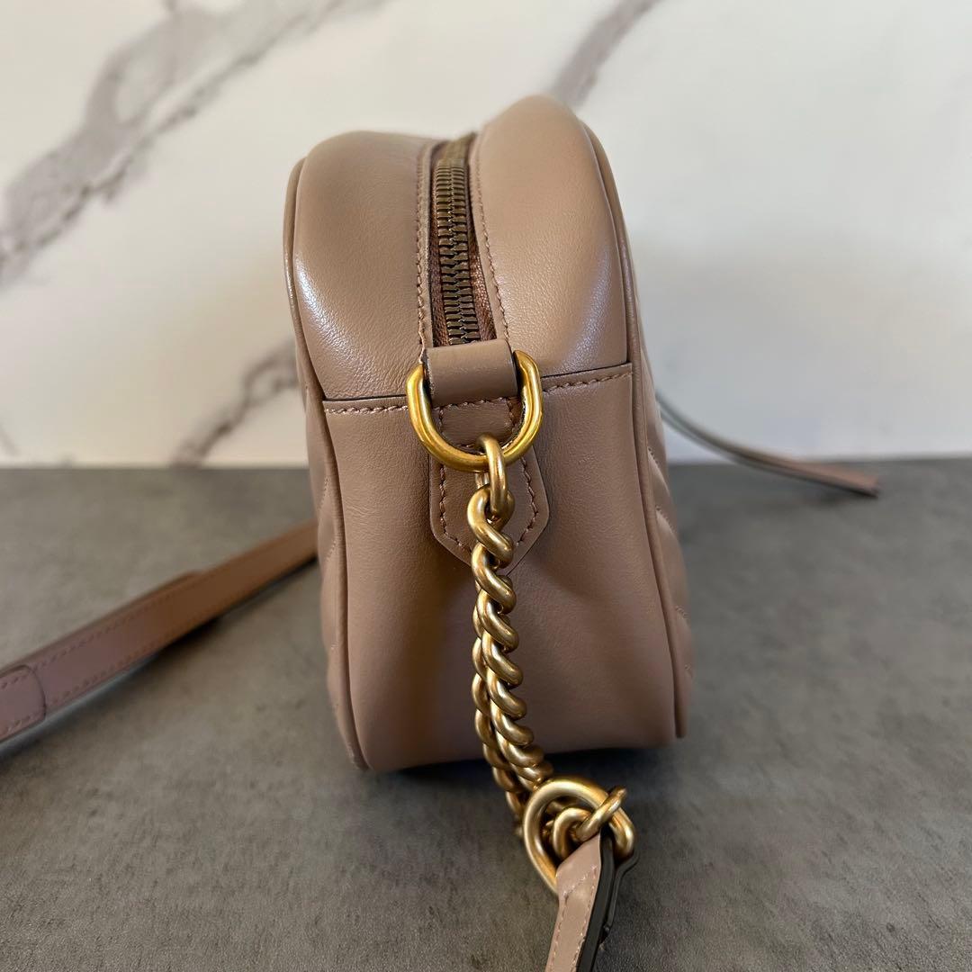 匿名配送 美品 GUCCI ショルダーバッグ GGマーモント キルティング