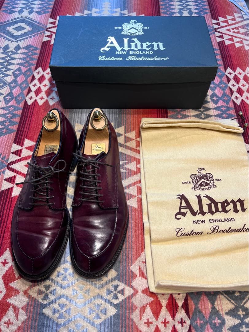 Alden オールデン Vチップ コードバン 54321 バーガンディ