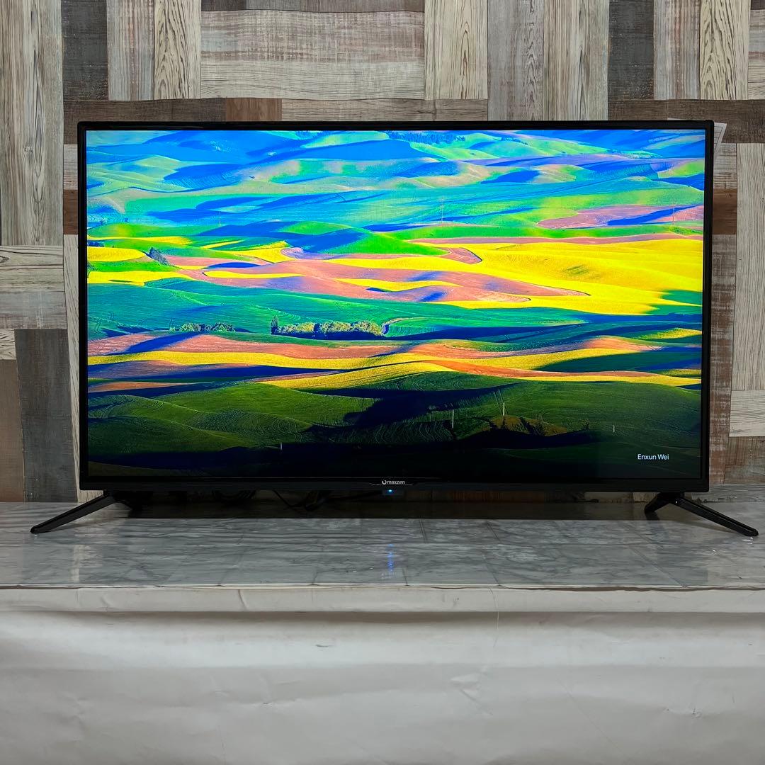 即日受渡❣️全国送料込マクスゼン43型液晶テレビゲームモード搭載。新品リモコン付