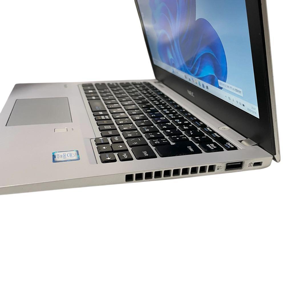 軽量ノートパソコンNEC i5-8350U メモリ8GB　SSD256