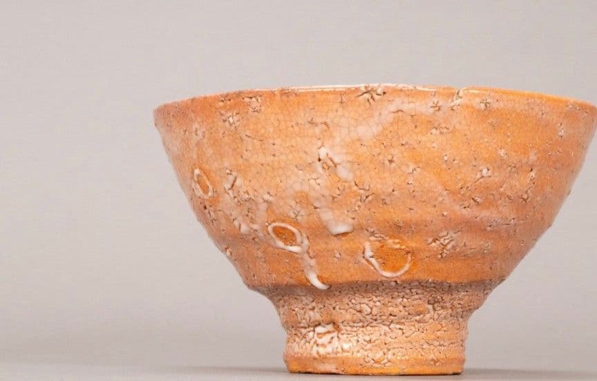 吉野桃李【萩井戸茶碗】共箱 共布 栞