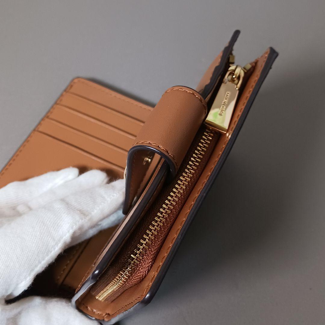 632/未使用/MICHAEL KORS マイケルコース/二つ折り財布/ブラウン