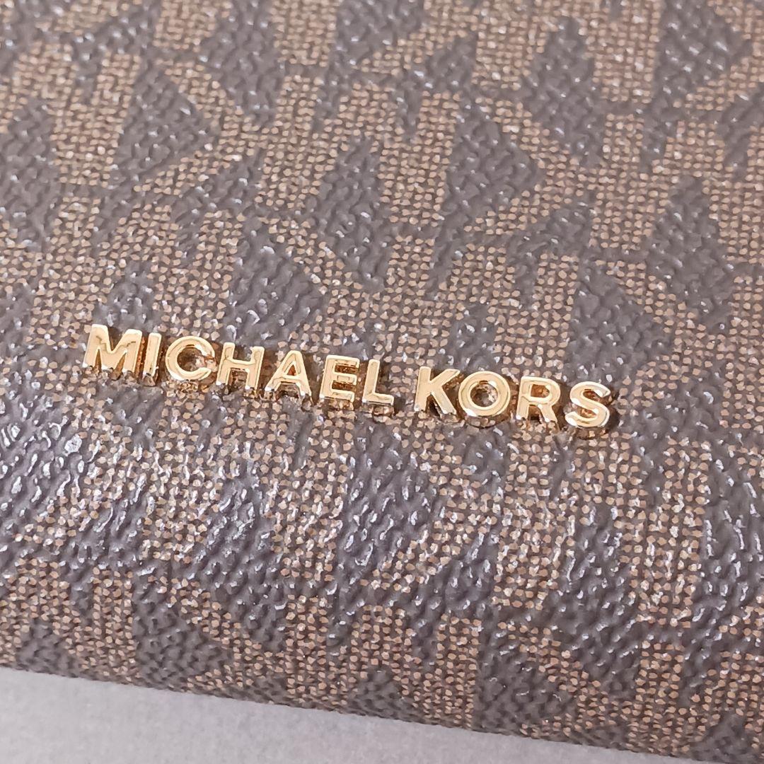 632/未使用/MICHAEL KORS マイケルコース/二つ折り財布/ブラウン