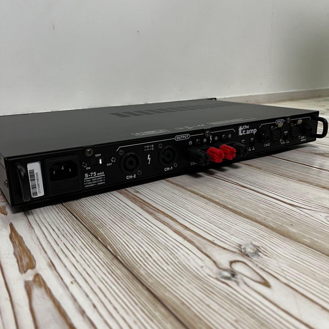 ドイツ製　業務用パワーアンプ　thomann S-75mk2