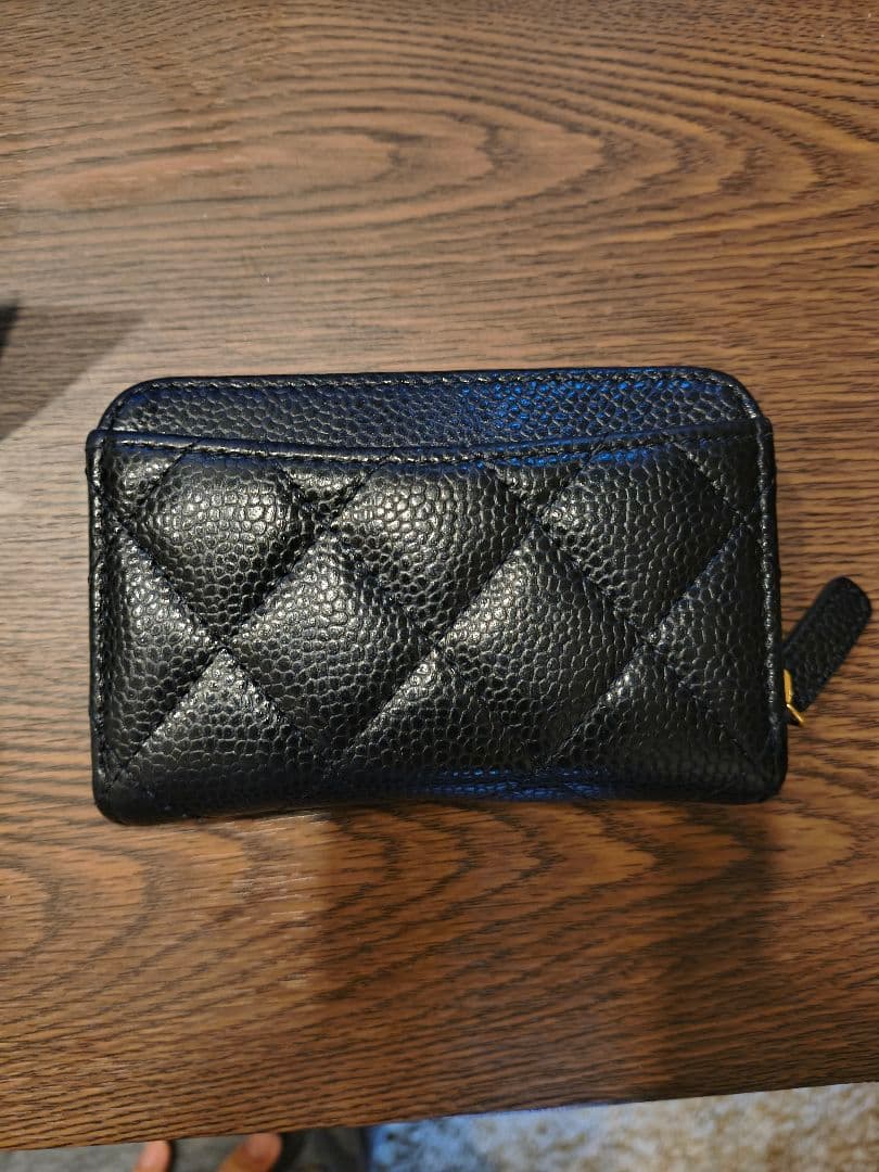 CHANEL シャネル クラシック ジップ パースミニ財布 ブラック