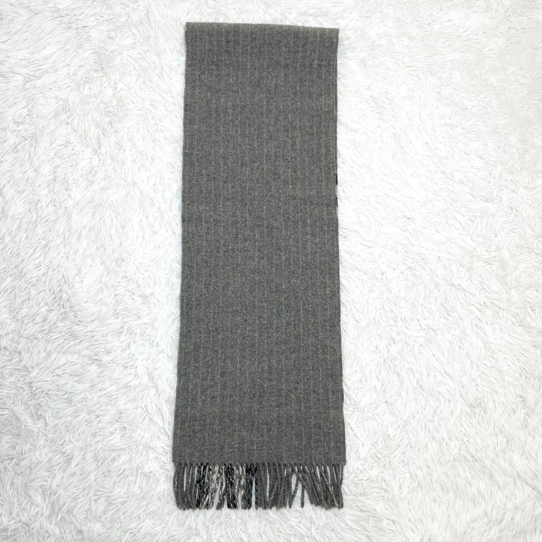 【美品】バーバリー　マフラー・ストール・メリノウール・チェック・BURBERRY