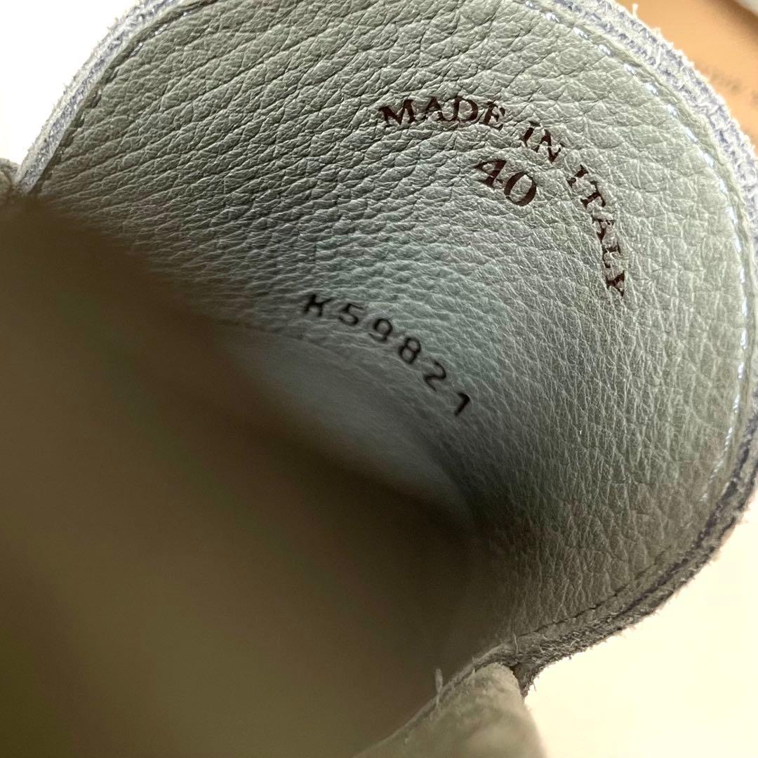 【40, 25-26cm】Loro Piana サマーウォークモカシン グリーン