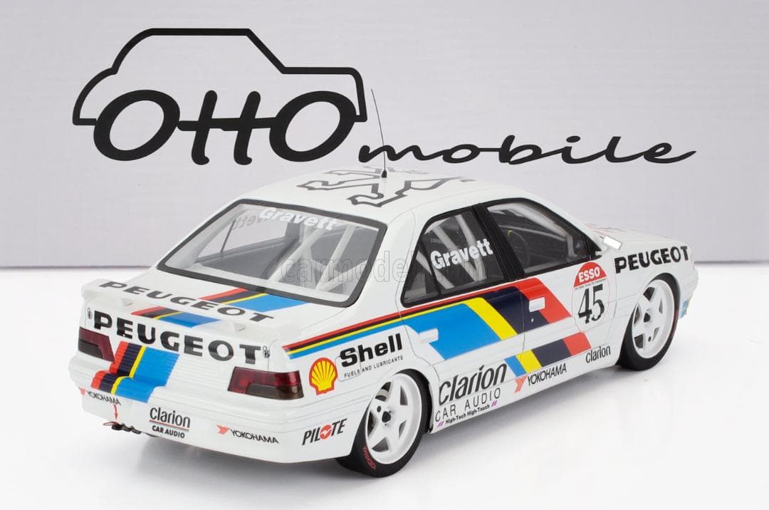 OTTO 1/18 プジョー 405 Mi16 #45 BTCC 1992