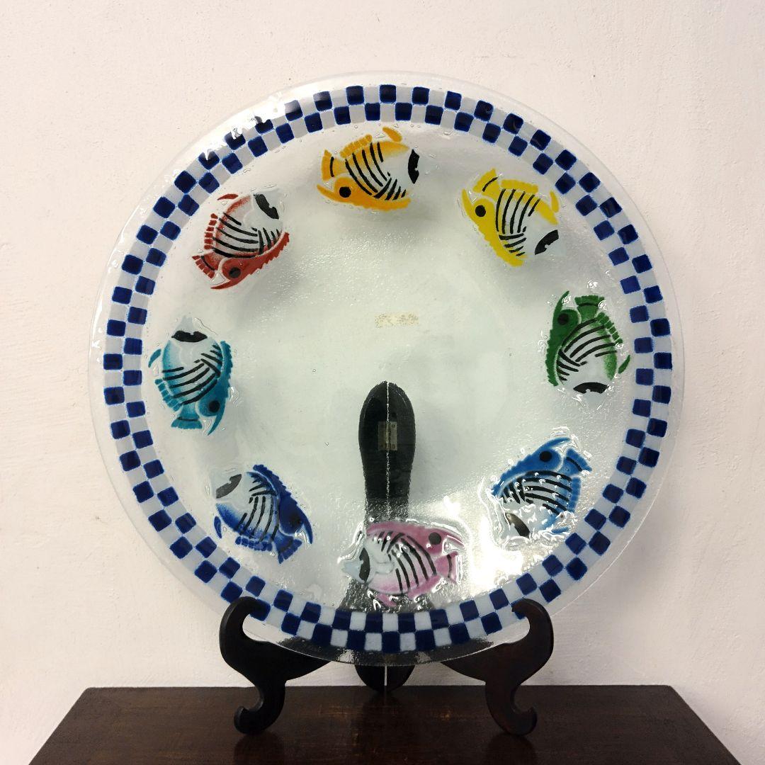 【Peggy Karr】USA  作家  ガラスプレート  大作  サインあり