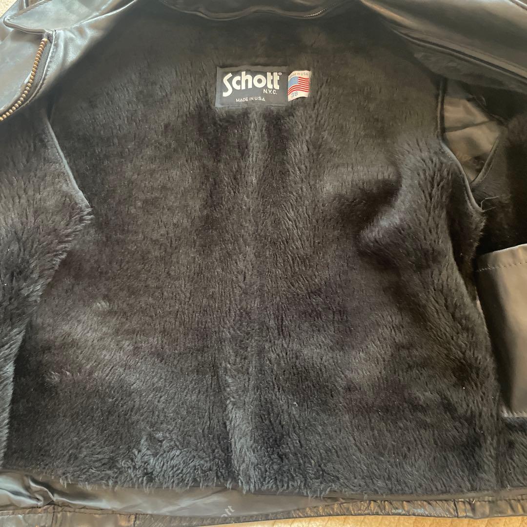 ショット　Schott ライダースジャケット　38