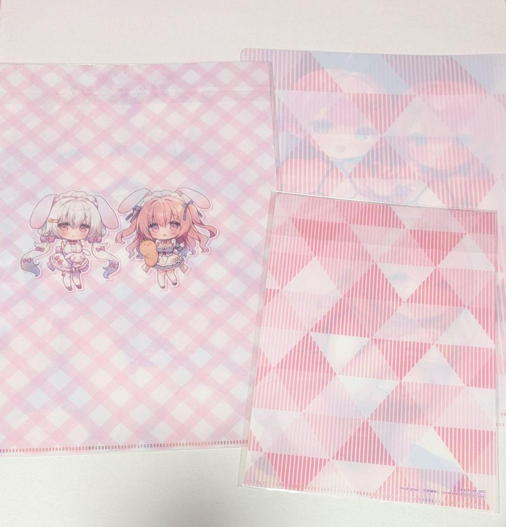 うさ城まに　桜ちゃん　双子さきゅばすちゃん　クリアファイル