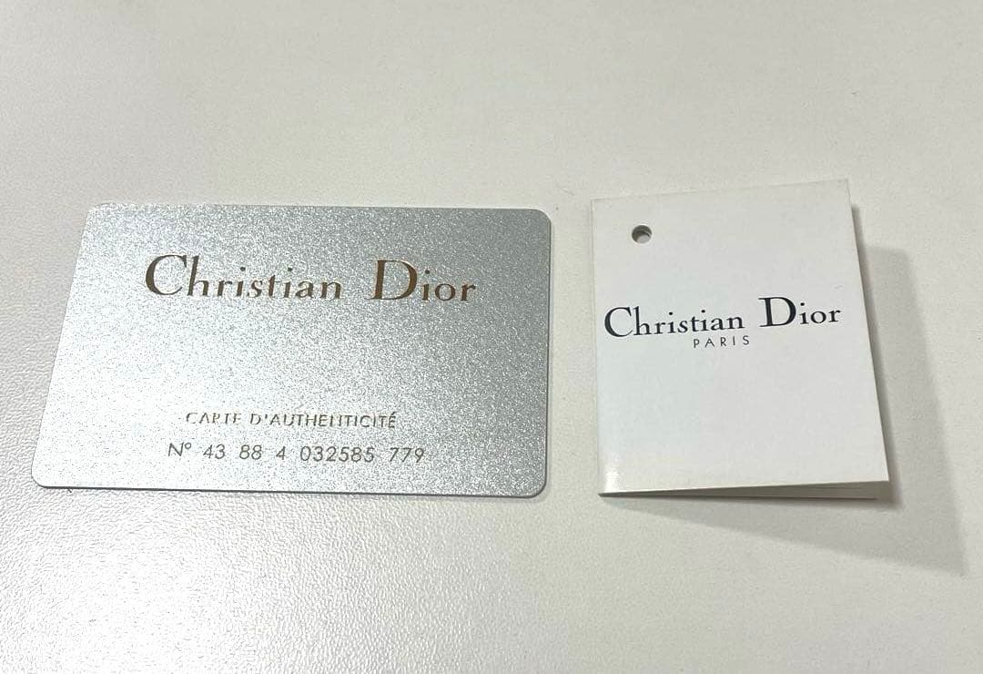 【超美品】Dior ディオール　二つ折り財布　トロッター柄　ブラウン 袋付き