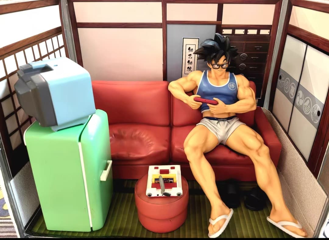 ドラゴンボール　ソファに座る悟空　ガレージキット　フィギュア　完成品