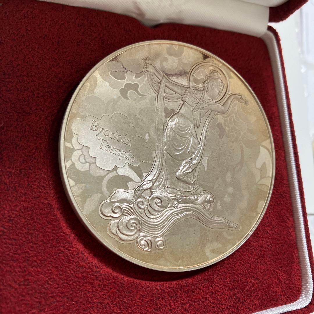 国宝章牌 平等院 純銀メダル 美品