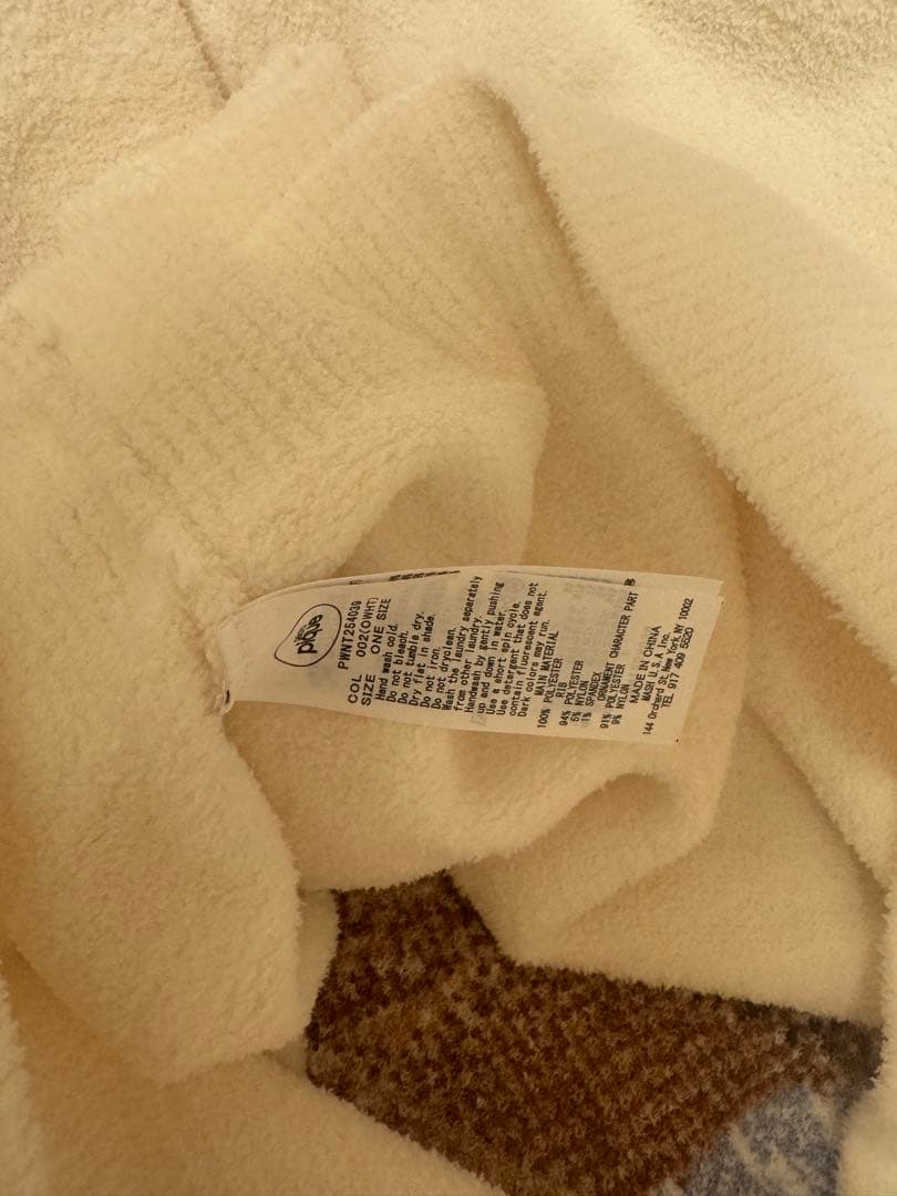 ジェラピケ シーズージャガードプルオーバー　白　ホワイト