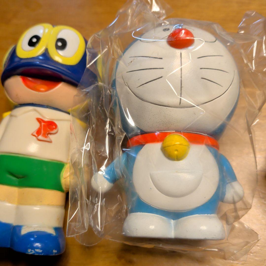 ソフビドラえもん、パーマン、ドラえもん他4体キャラクター貯金箱セット　住友銀行