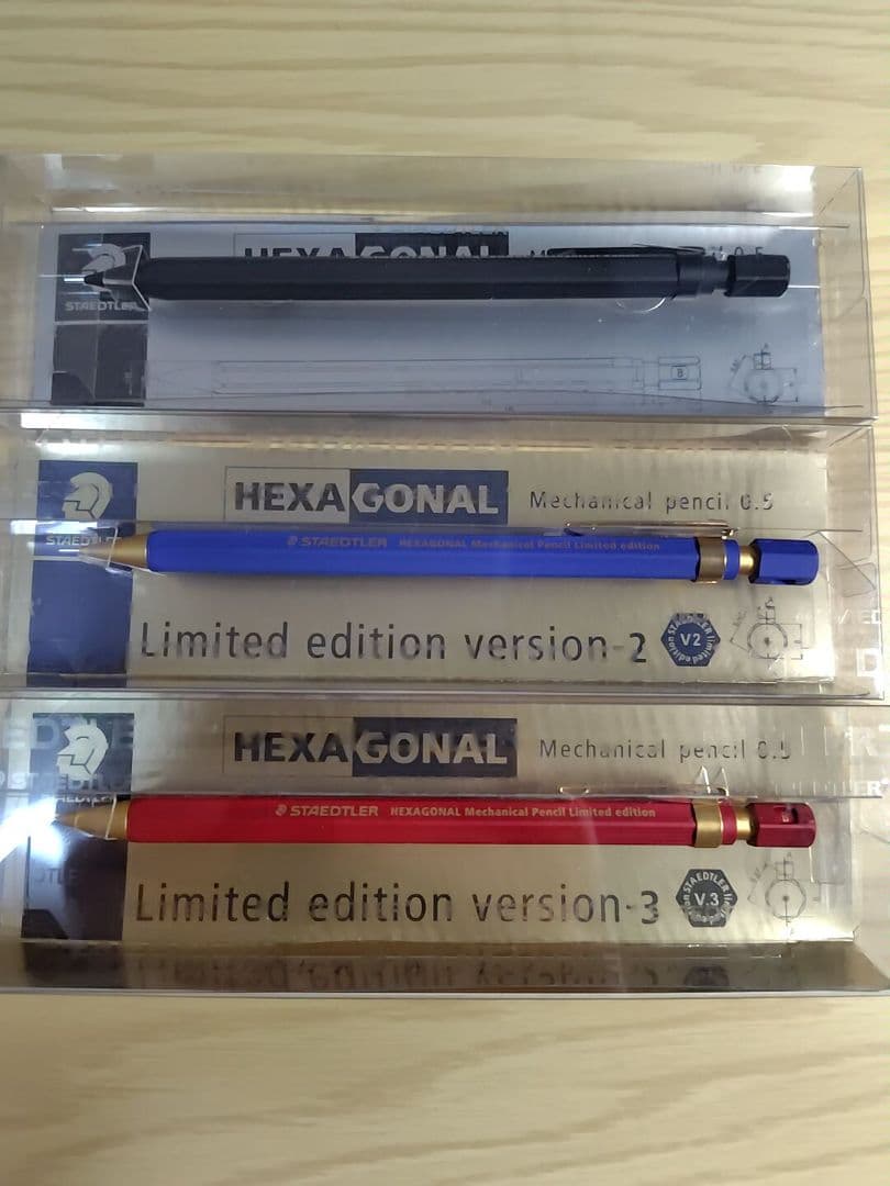 HEXA GONAL シャープペンシル 0.5mm 3本セット別売り可能