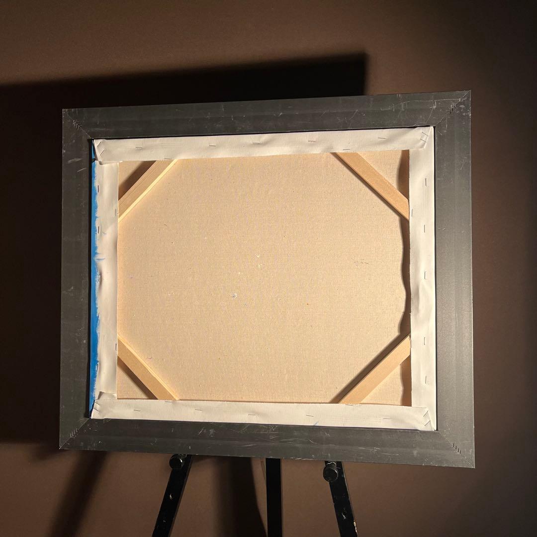 ★秀作★ 手書き油絵 ゴッホ 花咲くアーモンドの枝 額付 肉筆絵画 油彩画