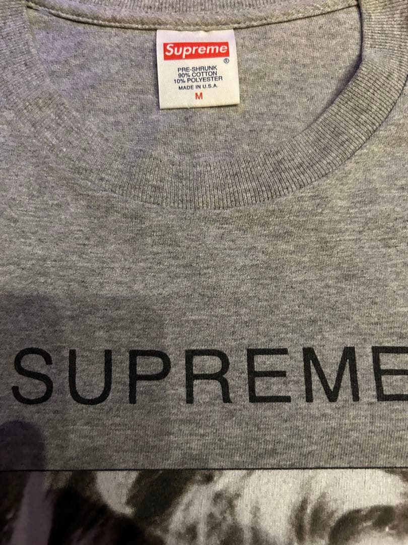 キムタク着　Supreme cry baby Tee グレー M 新品未使用