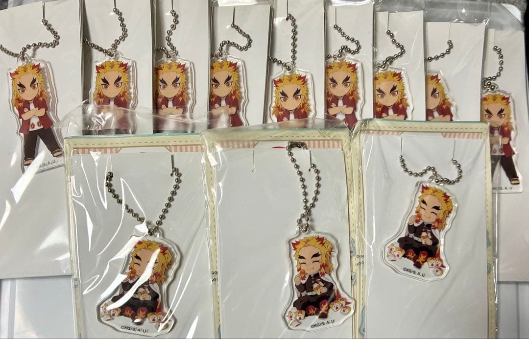 鬼滅の刃　ローソン　アクリルキーホルダー　煉獄 セット