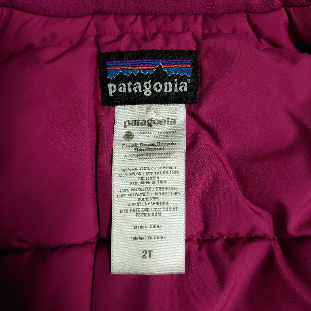 patagonia子ども用スノーボードウェア 紫とピンク
