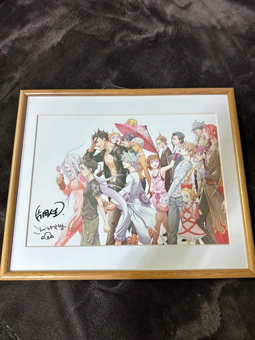 デッドマン・ワンダーランド　サイン入り複製原画