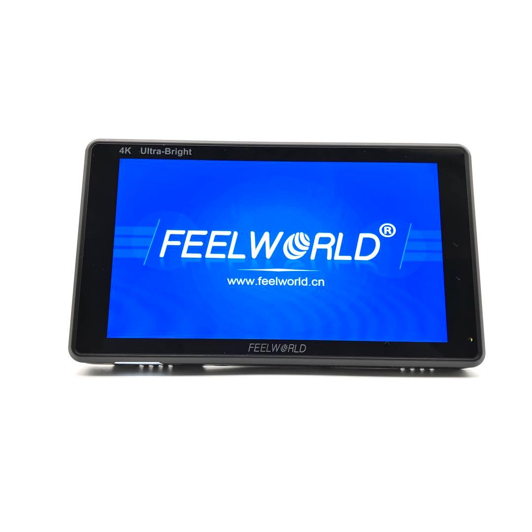 【美品】Feelworld LUT6 カメラ用４Kモニター６インチ ➕バッテリー