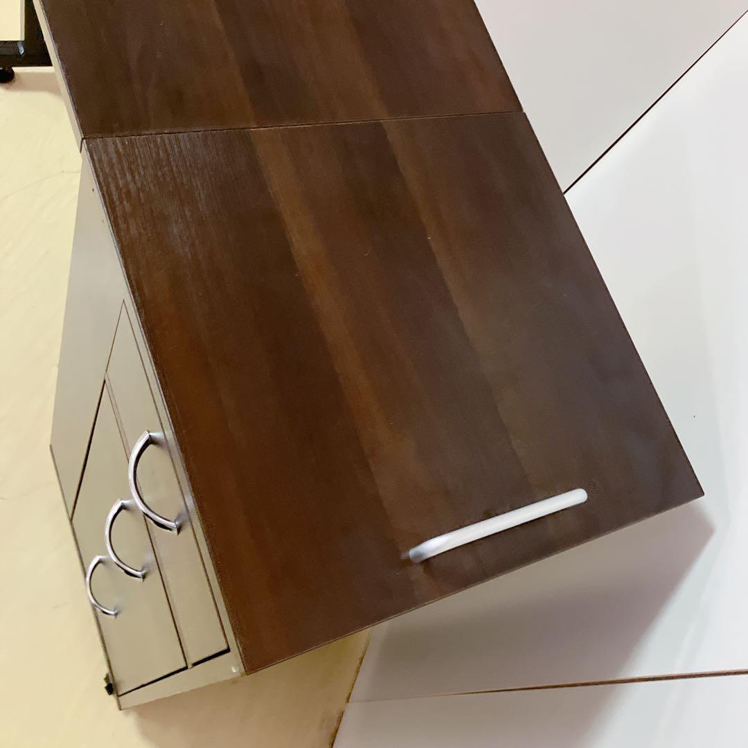 ETBELLA 折りたたみ ネイルテーブル　キャスター付き　バタフライテーブル