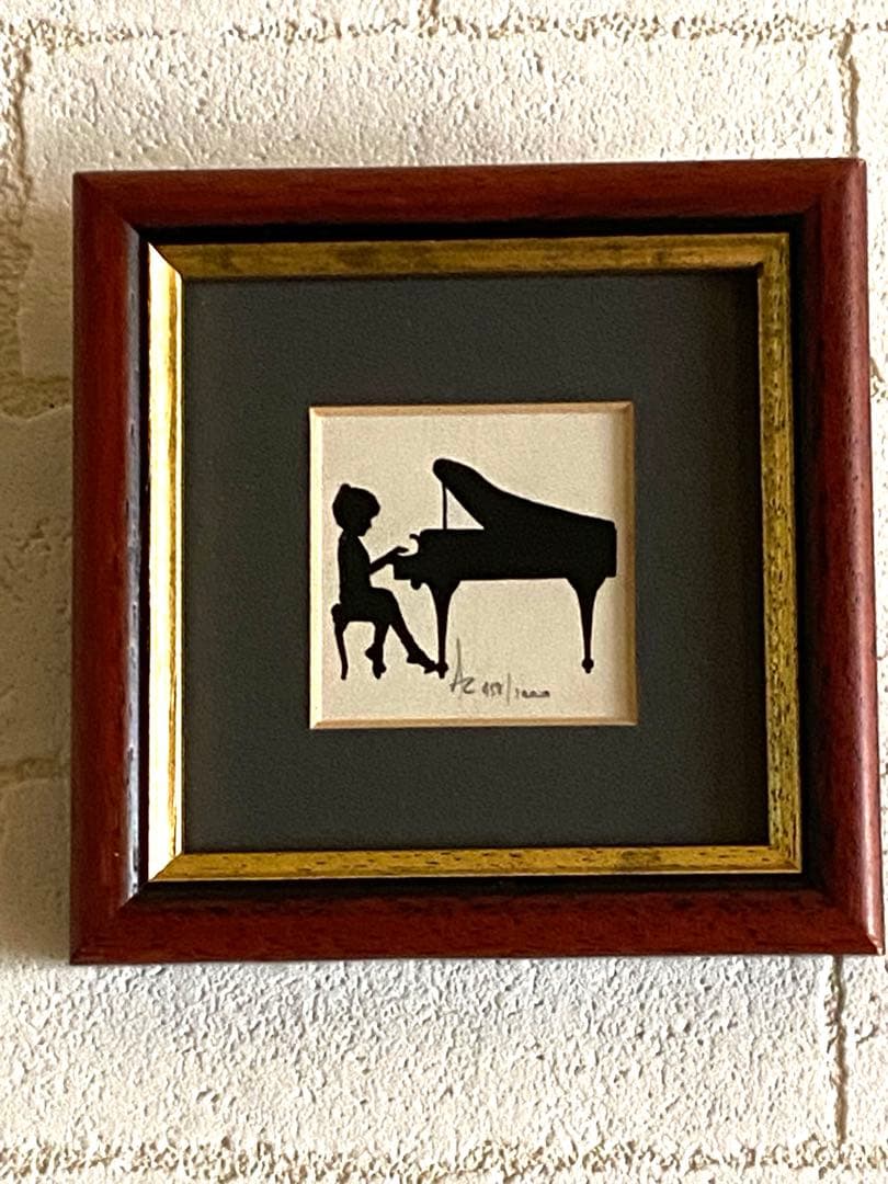 アンドリューコゥリー　1000枚限定　希少　シルエット版画　ピアノ