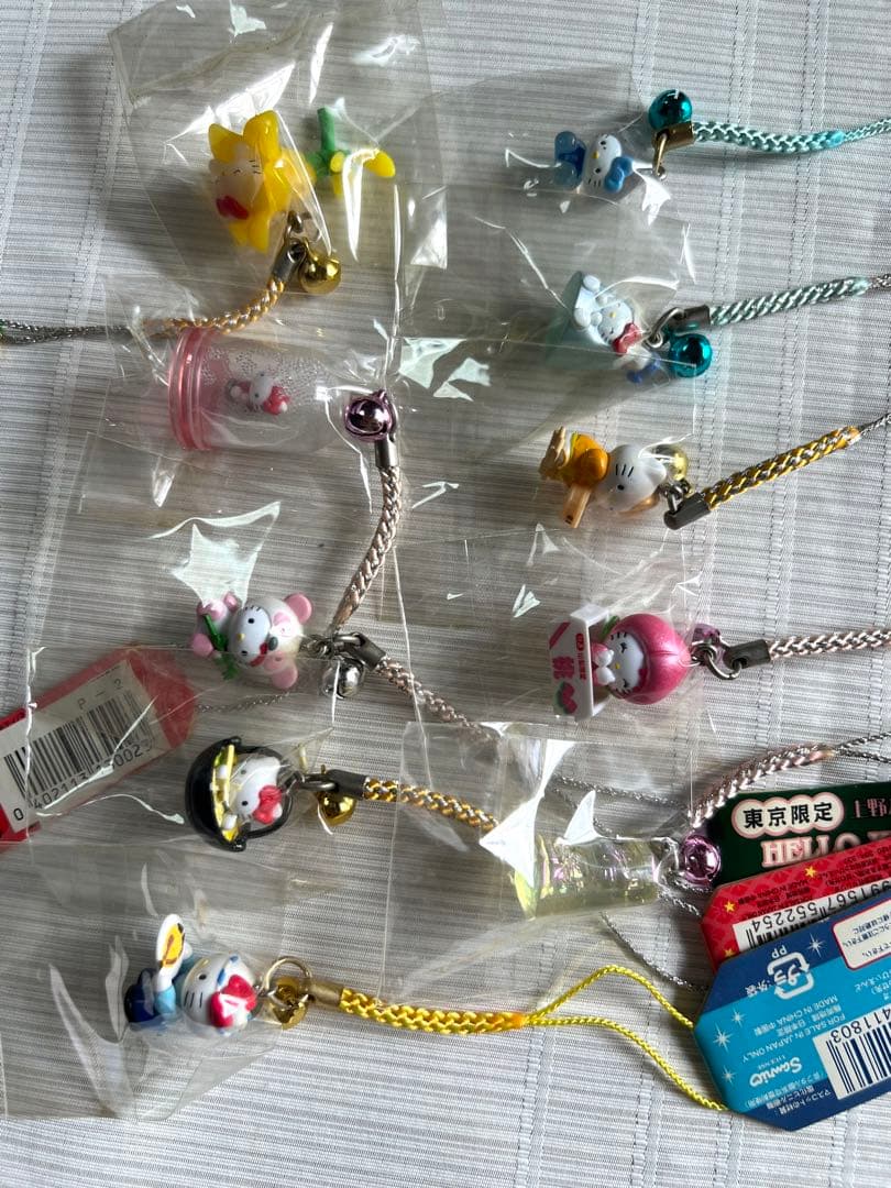 ご当地値付けキティちゃんストラップ 　（東）　38個　東日本　レア　希少