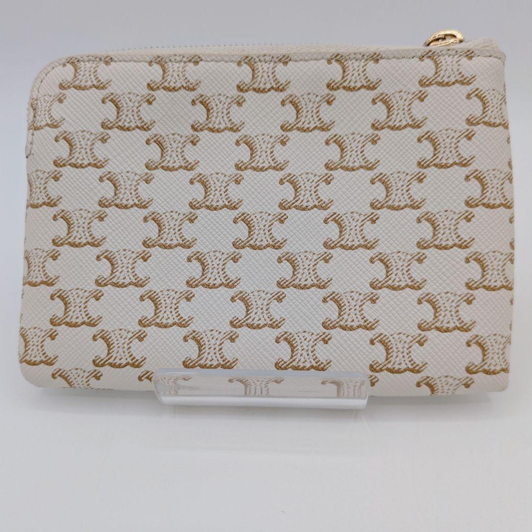 CELINE セリーヌ トリオンフ PVC ケース 白 ホワイト