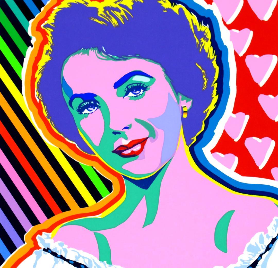 【ヒロ・ヤマガタ】　エリザベス・テイラー　シルクスクリーンシート　山形博導