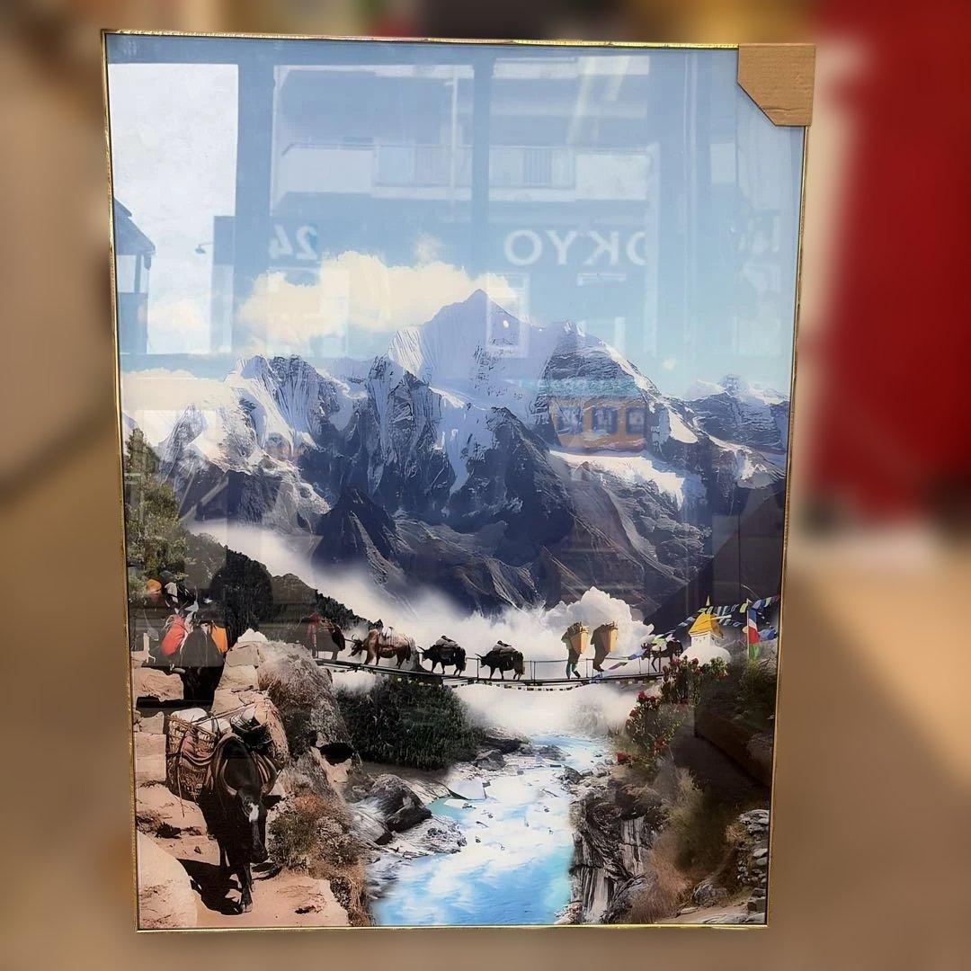 60×80cm Porcelain Acrylic Frame – Nepal