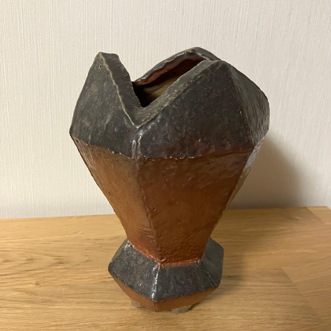 備前焼　花器　花瓶　オブジェ