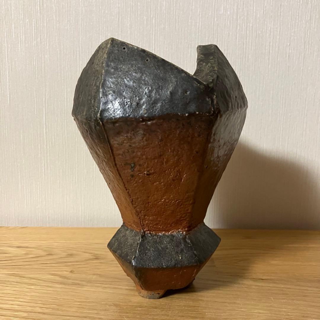 備前焼　花器　花瓶　オブジェ