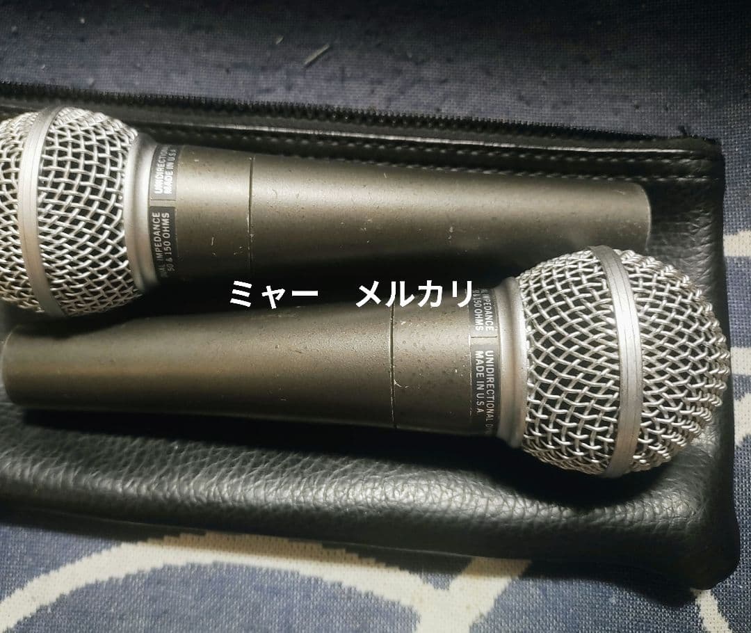 ブ*ー様 SHURE SM58 USA 2本　ジャンク（ロー抜け）