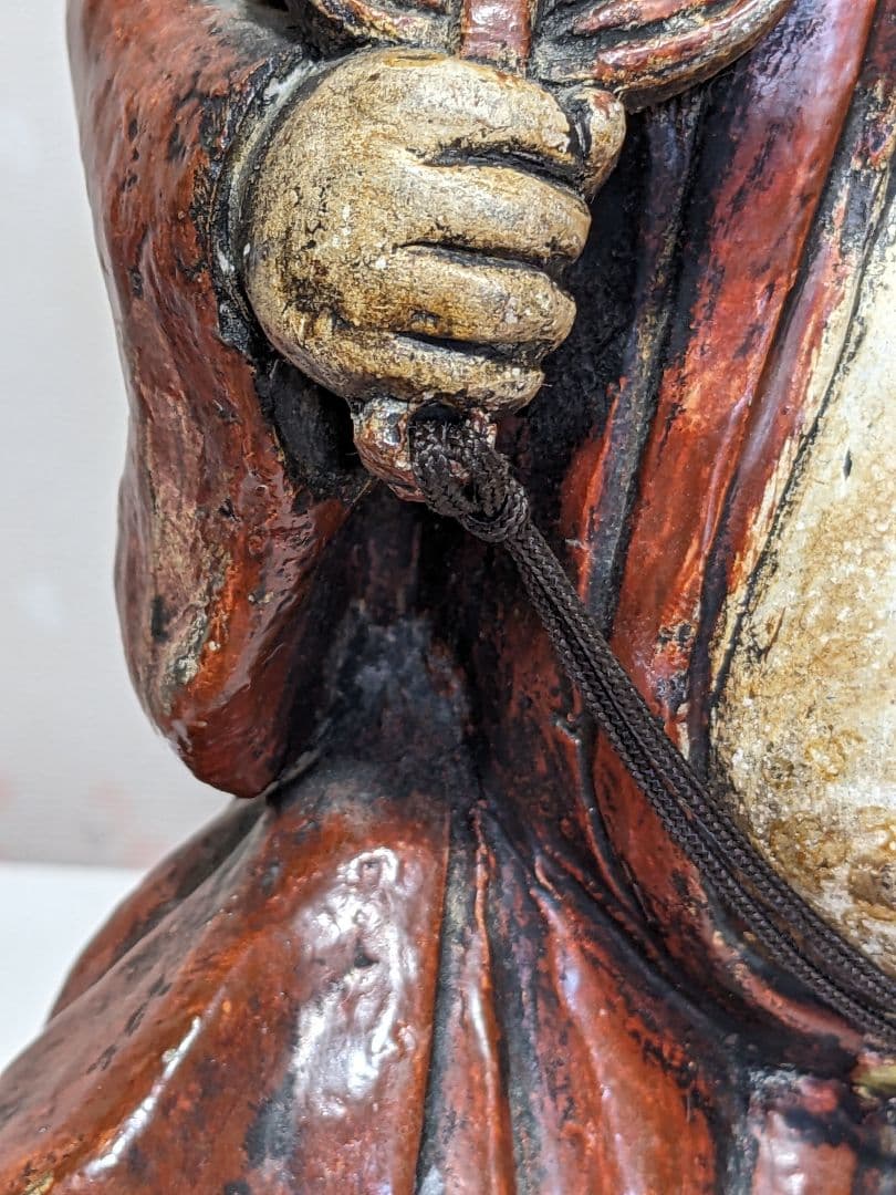 ♦時代物 置物飾り 明治時代 常滑焼 瑞陶園製 相撲 行司 古美術品 骨董品