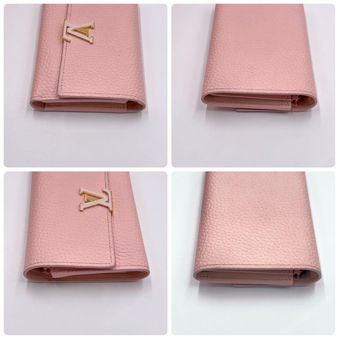 未使用級 ルイヴィトン ポルトフォイユカプシーヌ ローズジャスミン M82361