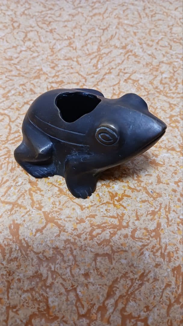 時代物　蝋型　鋳銅　水滴　蛙　かえる　カエル　銅製　書道具