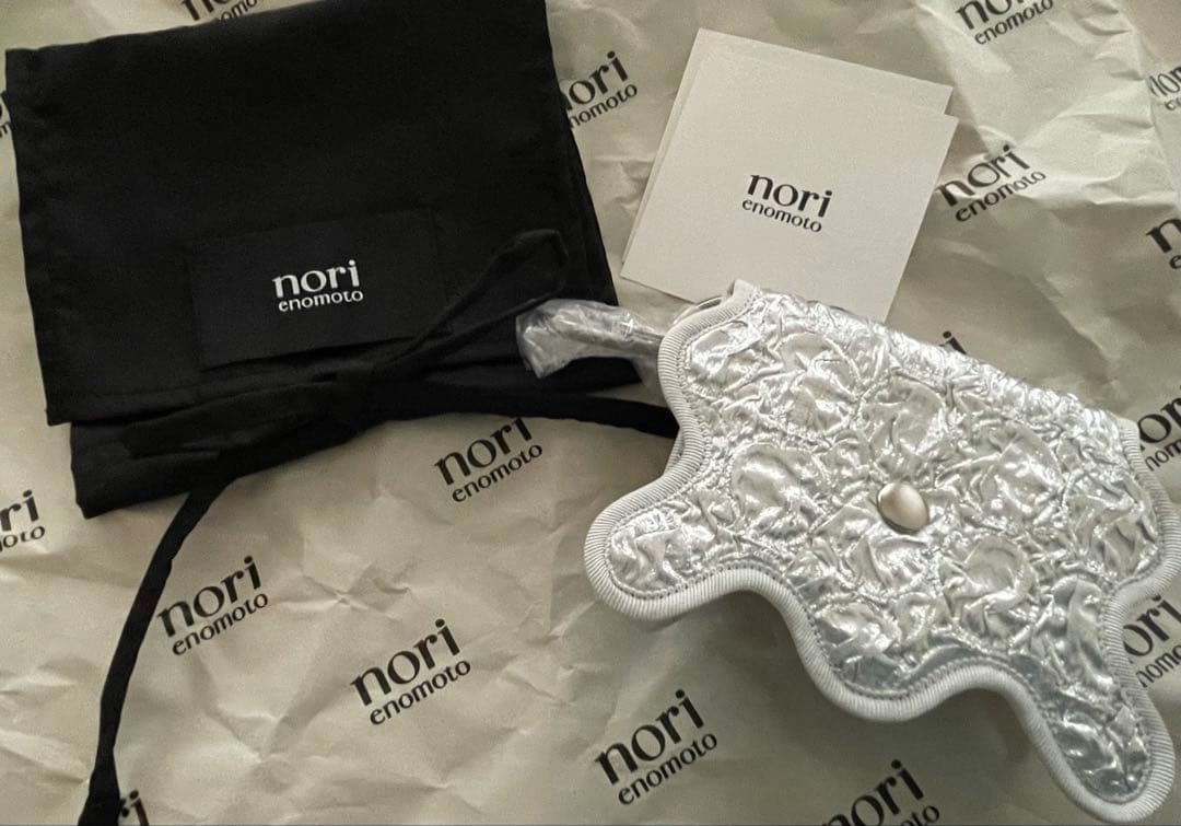 norienomoto ノリエノモト wave purse シルバー