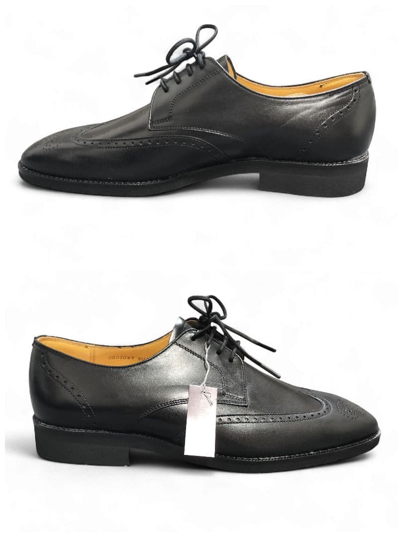 未使用✨BURBERRY ブラック シューズ　ウイングチップ ビジネス 箱付