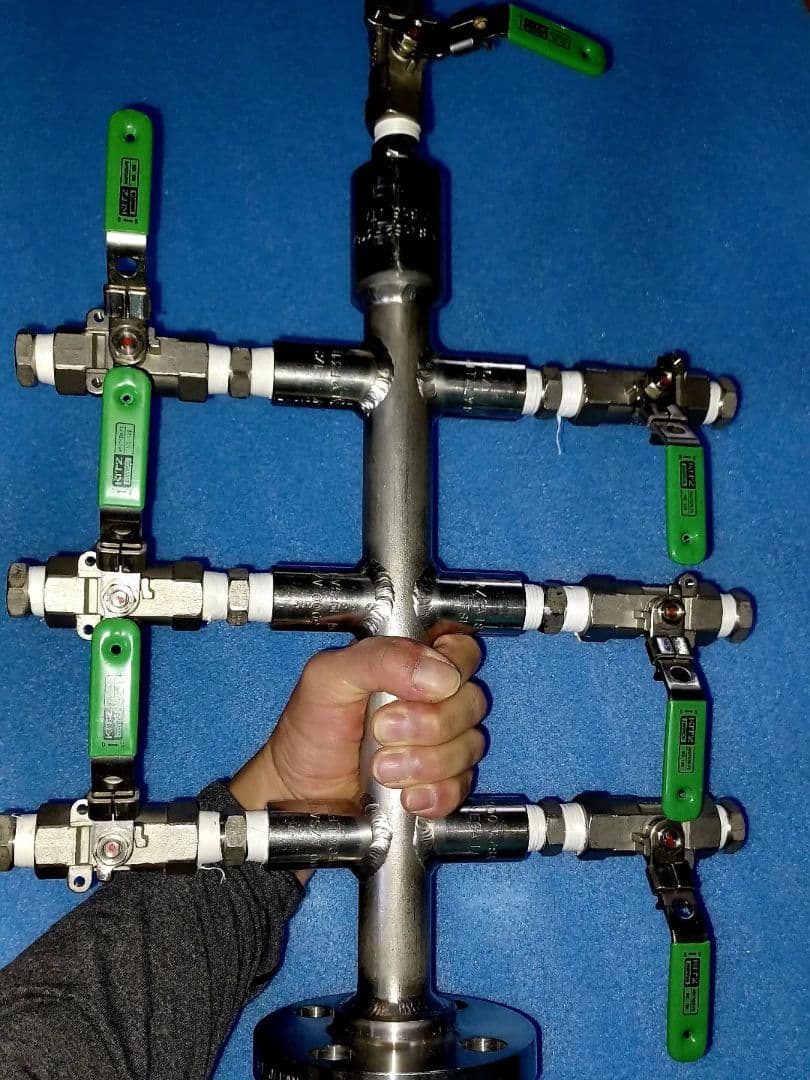 『特注品』SUS316L（F316L)マニホールド ♤オブジェにどうぞ♧