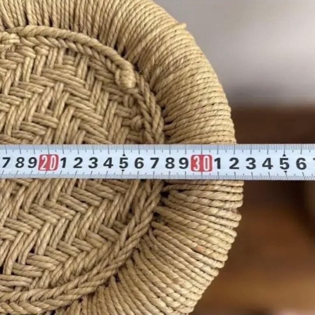 インド　スツール　椅子　2個セット　天然素材　グランピエ　カゴ　India 葛