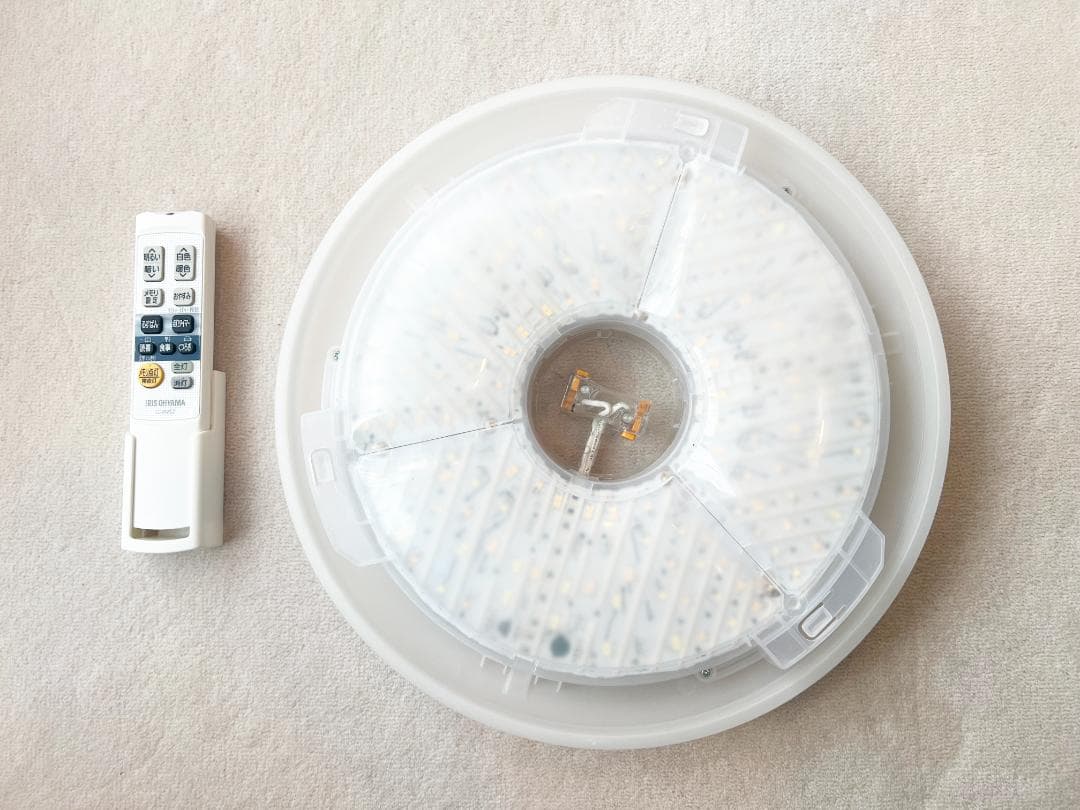 【2台セット】LEDシーリングライト クリアフレーム12畳調色