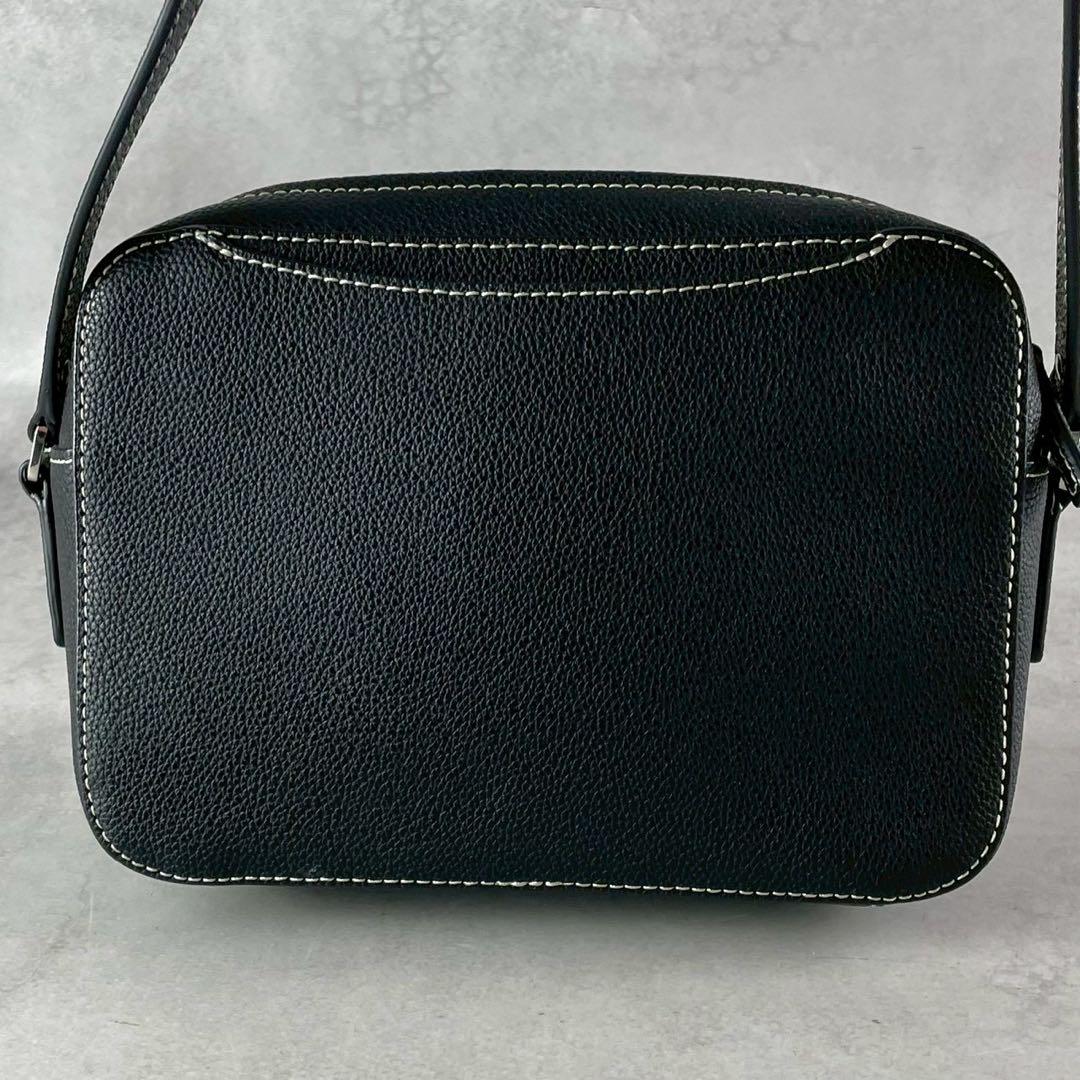 ✨極美品✨アニエスべー　ショルダーバッグ 2way ターンロック　レザー　黒