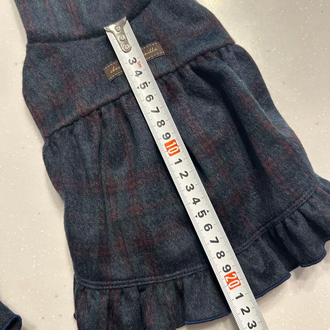 アトリエgg★ランデブー19ハーフ試着のみ★タートルワンピースタータンチェック