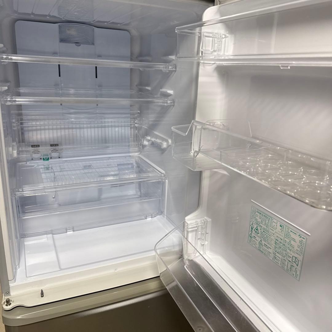 【値下げ】SHARP冷蔵庫 350L SJ-W351C-S 両開きドア